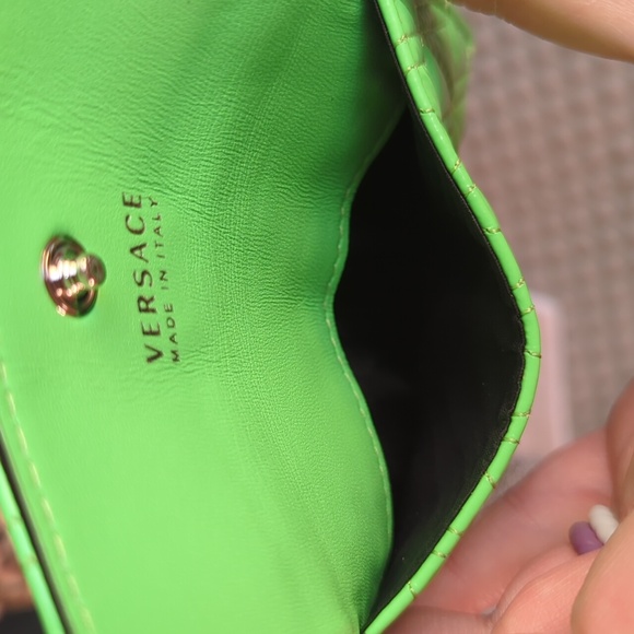 ⚡ FLASH SALE - VERSACE Virtus Quilted Leather Card Holder - Picture 9 of 9